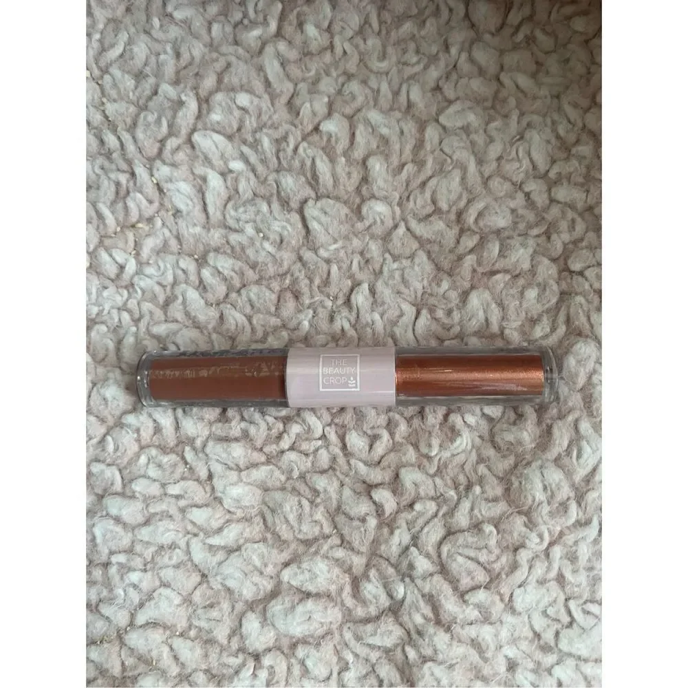 THE BEAUTY CROP Liquid Eyeshadow Duo in Shades Cinnamon and Fudge Full Sized
